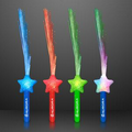 60 Day Imprinted Assorted Fiber Optic Star Wand